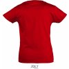 Dětské tričko SOL'S dívčí bavlněné třičko CHERRY Red