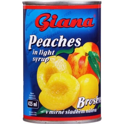 Giana broskve půlené 425ml – Zboží Dáma