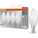 Osram sada 4x LED žárovka E14, Candle, 5,5W, 470lm, 4000K, neutrální bílá – Hledejceny.cz