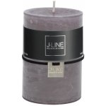 Šedá svíčka Granite válec M - Ø 7*10 cm/48h - J-Line by Jolipa – Hledejceny.cz