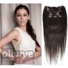 Příčesek do vlasů Vlasy clip in on remy 02 tmavě hnědá 60cm