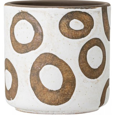 Terakotový obal na květináč Bahram White 12 cm Bloomingville – Hledejceny.cz