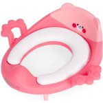 Ecotoys záchodové prkénko s překrývajícími se držadly měkký polštářek růžové – Zboží Dáma