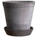 Květináč Helena s podmiskou Raw Grey 18 cm Bergs Potter – Hledejceny.cz