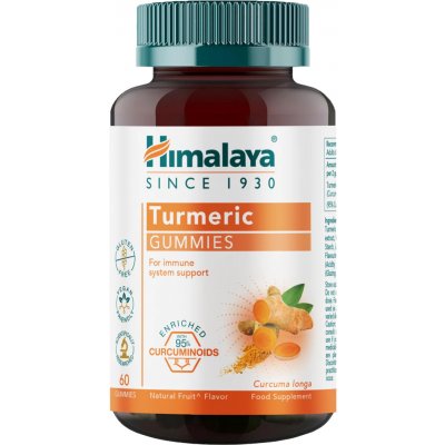 Himalaya Turmeric Gummies, Gumíky s kurkumou, Přírodní ovoce, 60 gumíků – Hledejceny.cz