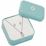 Fossil Slušivá souprava ocelových šperků s perletí JF03765040 náhrdelník náušnice – Zboží Dáma