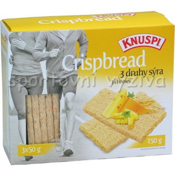 Extrudo Knuspi Crispbread 3 druhy sýra 150 g