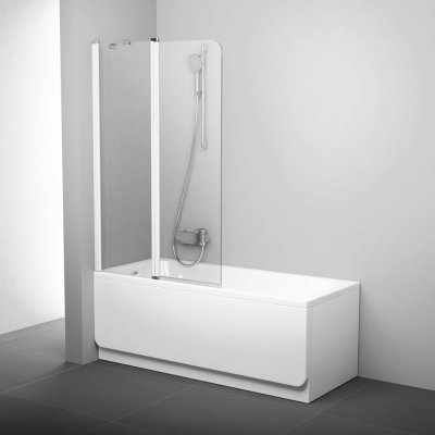 Ravak CVS2-100 L transparent Chrome levá, bílá / 7QLA0100Z1 – Hledejceny.cz