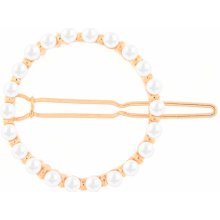 Biju Spona do vlasů kruh ozdobený perličkami zlaté barvy 8000650-1