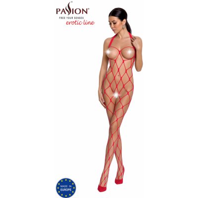 Passion Bodystocking BS091 red – Zboží Mobilmania
