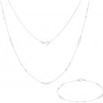 Gemmax Jewelry souprava šperků z bílého zlatanáhrdelník a náramek GLKWN-4371-4369 – Sleviste.cz