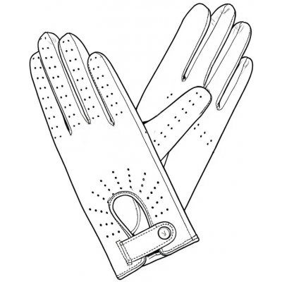 Kreibich Dámské rukavice řidičské žlutá – Zboží Dáma