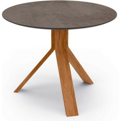 Stern Odkládací stolek Freddie, kulatý 60x48 cm, rám teak, deska HPL Quartz – Hledejceny.cz