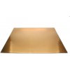 Dortisimo Podložka pod dort zlatá hrubá rovná čtverec 40x40 cm