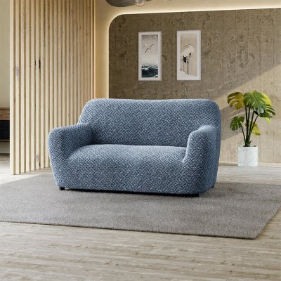 GA.I.CO bielastický potah na sedačku - dvojkřeslo Venezia modrá 120 - 160 cm – Hledejceny.cz