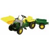 Šlapadlo Rolly Toys Šlapací traktor John Deere s nakladačem a přívěsem