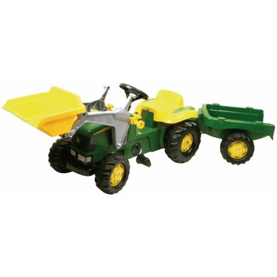 Rolly Toys Šlapací traktor John Deere s nakladačem a přívěsem – Zboží Mobilmania