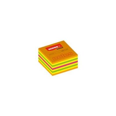 Samolepící bločky CUBO 75x75 mm 450 listů KORES - neonové barvy – Hledejceny.cz