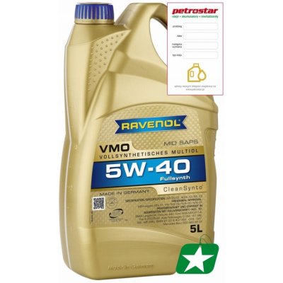 Ravenol VMO 5W-40 5 l – Sleviste.cz