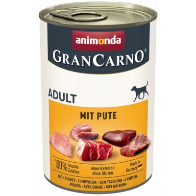 Animonda Gran Carno Adult hovězí & krůtí 6 x 400 g – Hledejceny.cz