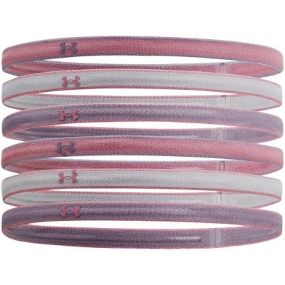 Under Armour Mini HEADBANDS Dámské elastické čelenky růžová osfa – Zboží Mobilmania