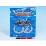 Teddies 00024330Policejní pouta kov na kartě – Zboží Dáma