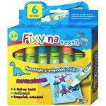SMT Creatoys Fixy na textil vodě odolné 6 ks v krabičce 13x13cm – Hledejceny.cz