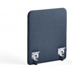Zone stolový paraván bílé svorky potah Hush námořnická modrá 60 X 65 x 3,6 cm – Sleviste.cz