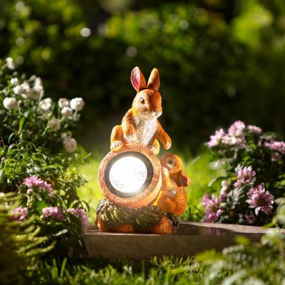 Die moderne Hausfrau Solární dekorace Zajíčci š 11,5 × v 19 cm – Hledejceny.cz