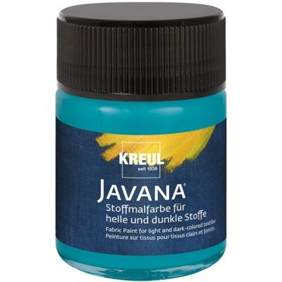 Barva na světlý a tmavý textil JAVANA 50 ml tyrkysová – Zboží Mobilmania