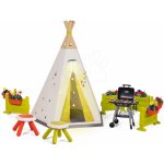 Smoby Stan přírodní Indoor&Outdoor Teepee Evolutive nastavitelný s grilováním na zahradě od 24 m – Sleviste.cz
