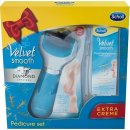 Scholl Velvet Smooth elektrický pilník na chodidla + Essential Smooth denní hydratační krém 60 ml dárková sada