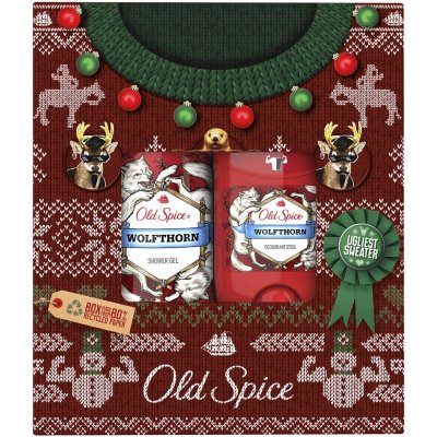 Old Spice Wolfthorn sprchový gel 250 ml + deostick 50 ml dárková sada – Hledejceny.cz
