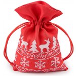 Prima-obchod Vánoční dárkový pytlík 10x15 cm, barva 1 červená – Hledejceny.cz