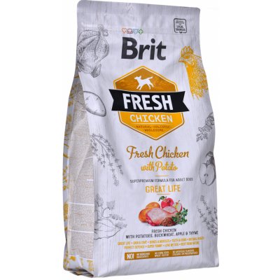 Brit Fresh Chicken with Potato Adult Great Life 2,5 kg – Zboží Mobilmania