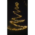 Pro-Tech shop Vánoční LED stromeček s hvězdou 105cm 120 LED teplá bílá na baterie 69548 – Hledejceny.cz