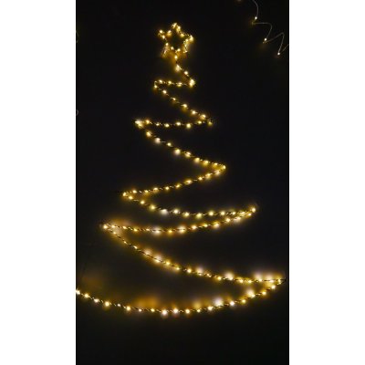 Pro-Tech shop Vánoční LED stromeček s hvězdou 105cm 120 LED teplá bílá na baterie 69548 – Hledejceny.cz