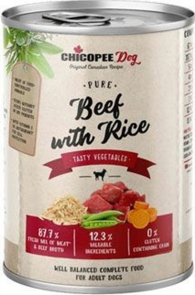 Chicopee Dog Pure Beef with Rice 400 g