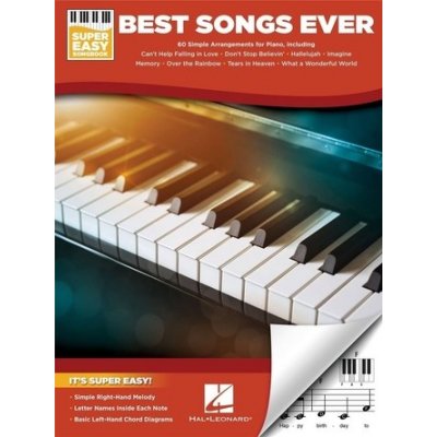 Best Songs Ever Super jednoduché skladby pro klavír – Sleviste.cz