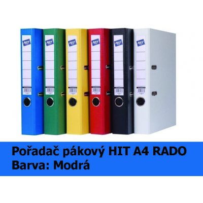 HIT Pořadač pákový A4 PP Plus, modrý RADO, 5 cm 356.01 – Zboží Živě