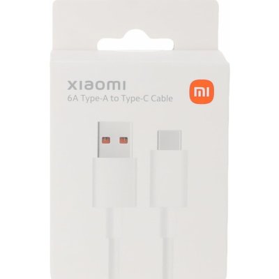 Xiaomi 40032 USB-C Datový, 6A, 1m, bílý - originál – Zbozi.Blesk.cz