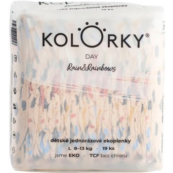 KOLORKY DAY déšť a duhy L 8-13 kg 19 ks