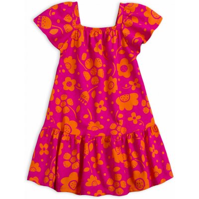 Dívčí šaty KYLY HAPPY FLOWERS růžové – Zboží Dáma