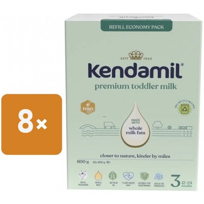 Kendamil 3 Premium HMO+ 8 x 600 g – Zbozi.Blesk.cz