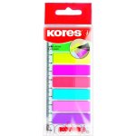 Kores Samolepící záložky Kores Index Strips - 8 x 25 lístků / barevné – Sleviste.cz