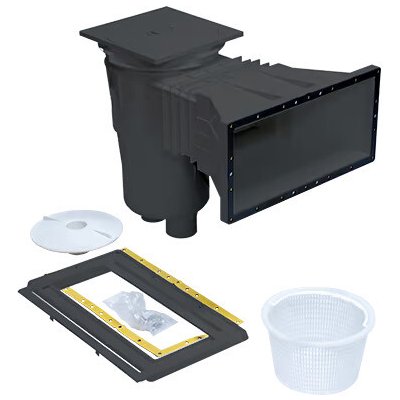 VÁGNER POOL Skimmer 17,5 l tmavě šedá () široké hrdlo, pro folii 372 x155 mm – Zboží Mobilmania