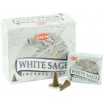 Hem Vonné kužely White SAGE Bílá šalvěj 10 ks – Zboží Dáma