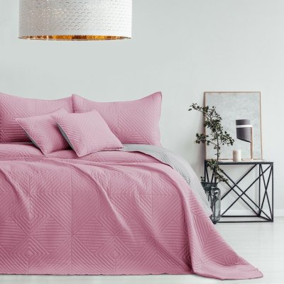 AmeliaHome přehoz na postel Softa palepink pearlsilver 220 x 240 cm – Zboží Mobilmania