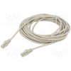 síťový kabel ART AL-OEM-304 Patch, U/UTP, 5e, CCA, 7,5m, šedý