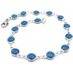 Steel Jewelry náramek modrý z chirurgické oceli NR220159 – Hledejceny.cz